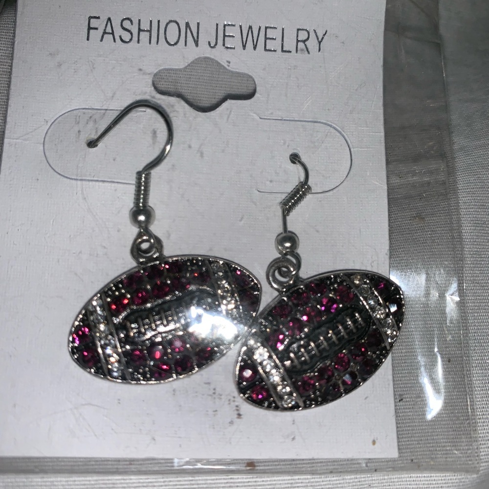 NEW! Dangle Football Earrings